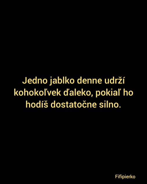 Jedno jablko denne