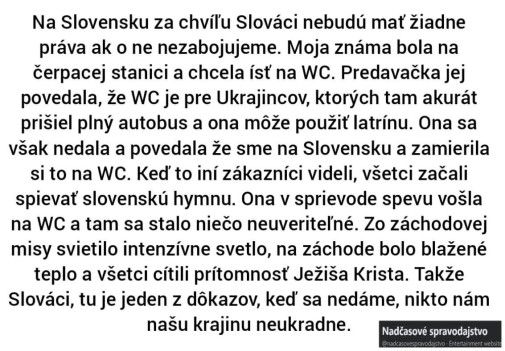 Slováci..nedajte sa!