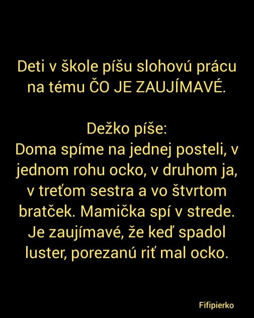 Zaujímavé